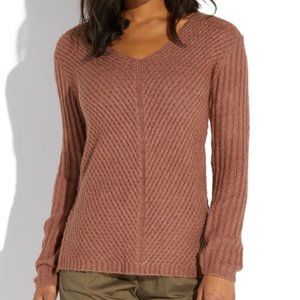 Love Tree Long Sleeve V-Neck Knit Sweater Sz S